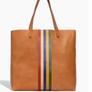 NWT Madewell The Transport Tote: Rainbow Stripe Edition
